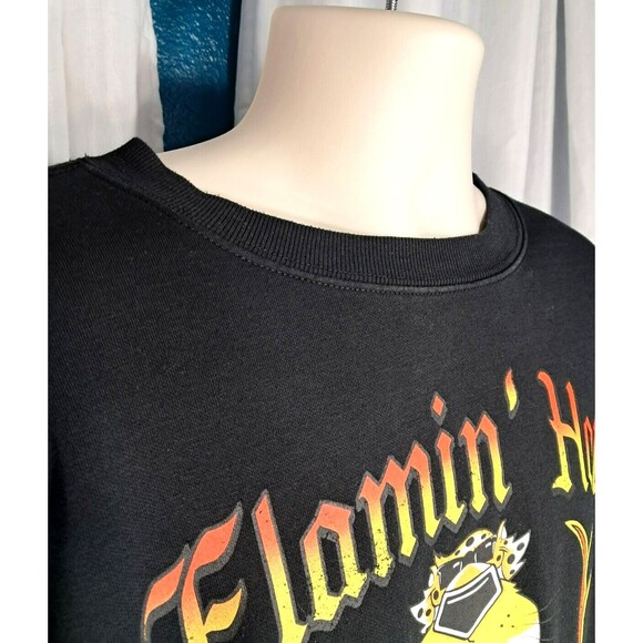 Cheetos Flamin’ Hot Sweatshirt Mad Engine Mens Large Black - Picture 3 of 13